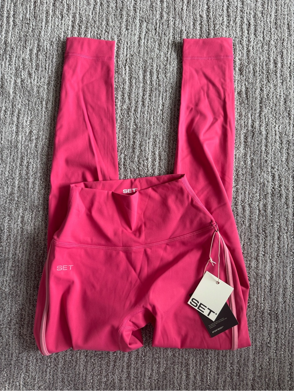 NWT Set Active Sportbody® Sporty Stripe Leggings - Nova